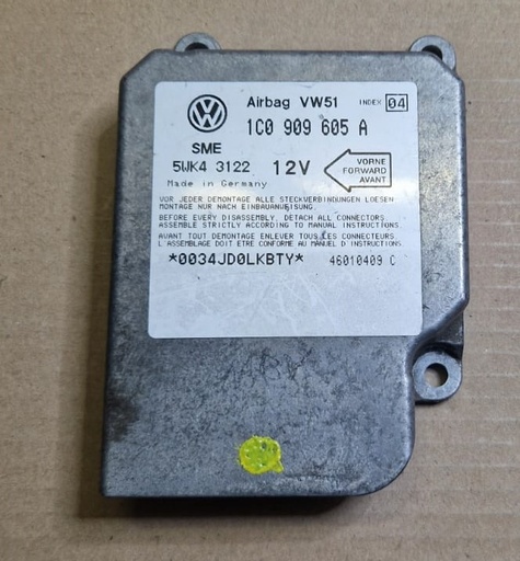 CENTRALITA AIRBAG GRUPO VAG BORA - GOLF - POLO - TRANSPORTER - REF. 1C0909605A - Est. 25/19